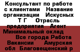 Консультант по работе с клиентами › Название организации ­ Искусных Т.Г. › Отрасль предприятия ­ Агент › Минимальный оклад ­ 25 000 - Все города Работа » Вакансии   . Амурская обл.,Благовещенский р-н